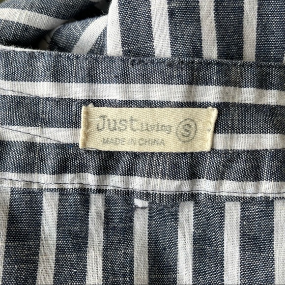 •Just Living• Striped Faux Wrap Skirt - Size Small - Picture 2 of 8